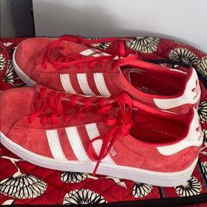 Size 8 Red Adidas Shoes